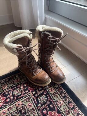 Royal Canadian Winter Boots, SHERBROOKE / 7.5 / Sunset Wheat / Genuine Shearling